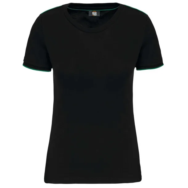  LADIES SHORT-SLEEVED DAYTODAY T-SHIRT - 190 g/m² - Designed To Work Black Yellow