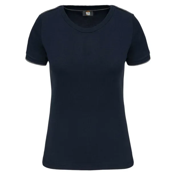  LADIES SHORT-SLEEVED DAYTODAY T-SHIRT - 190 g/m² - Designed To Work Navy Light Grey