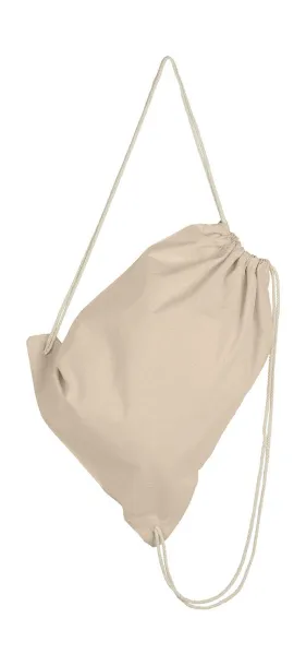  Organic Cotton Drawstring Backpack - SG Accessories - BAGS (Ex JASSZ Bags) Natural