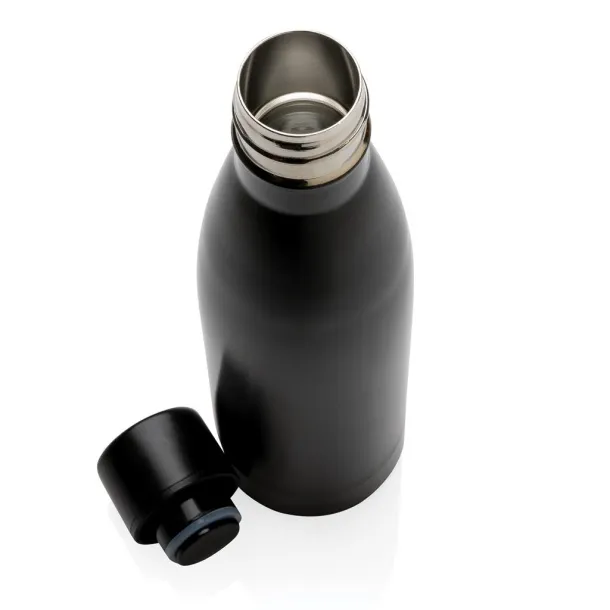  Izdržljiva termos boca od RCS recikliranog nehrđajućeg čelika, 500 ml - XD Collection Crna 