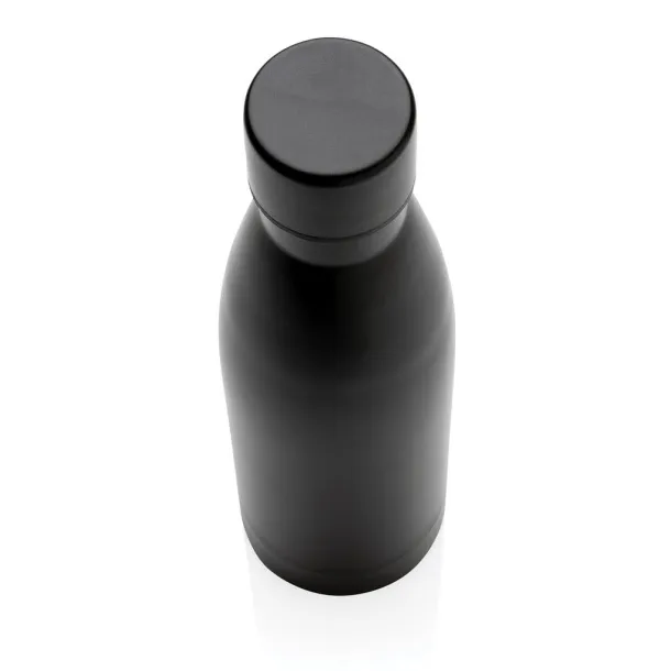  RCS Recycled stainless steel solid vacuum bottle - XD Collection Black 