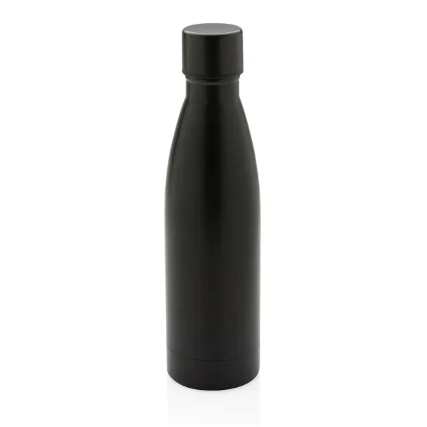  Izdržljiva termos boca od RCS recikliranog nehrđajućeg čelika, 500 ml - XD Collection Crna 