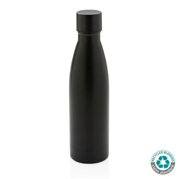  RCS Recycled stainless steel solid vacuum bottle - XD Collection Black 