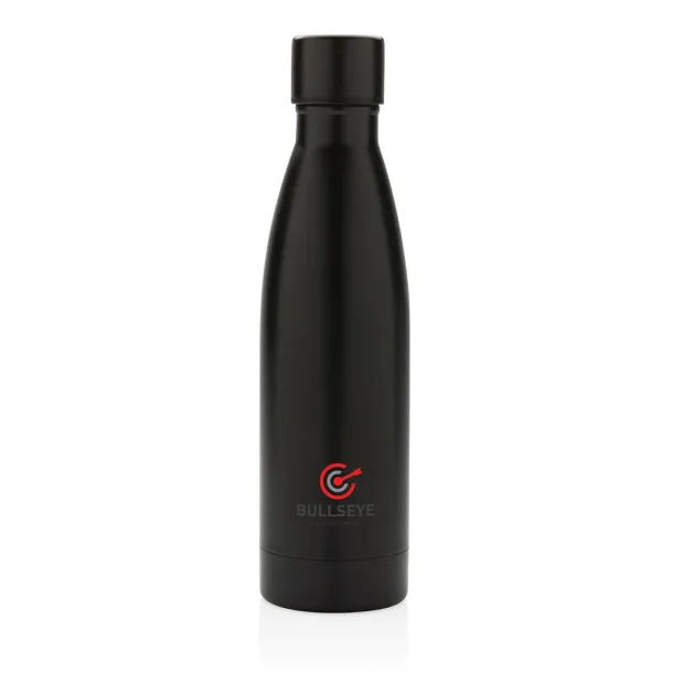  Izdržljiva termos boca od RCS recikliranog nehrđajućeg čelika, 500 ml - XD Collection Crna 