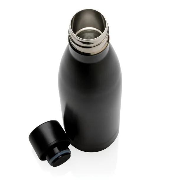  Izdržljiva termos boca od RCS recikliranog nehrđajućeg čelika, 500 ml - XD Collection Crna 