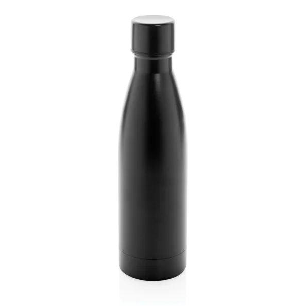  RCS Recycled stainless steel solid vacuum bottle - XD Collection Black 