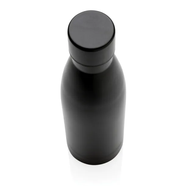  RCS Recycled stainless steel solid vacuum bottle - XD Collection Black 