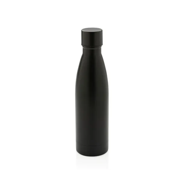  RCS Recycled stainless steel solid vacuum bottle - XD Collection Black 