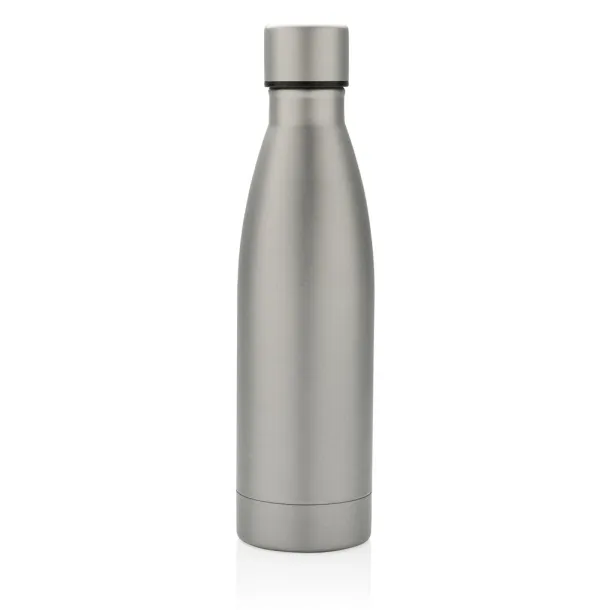  RCS Recycled stainless steel solid vacuum bottle - XD Collection Grey 