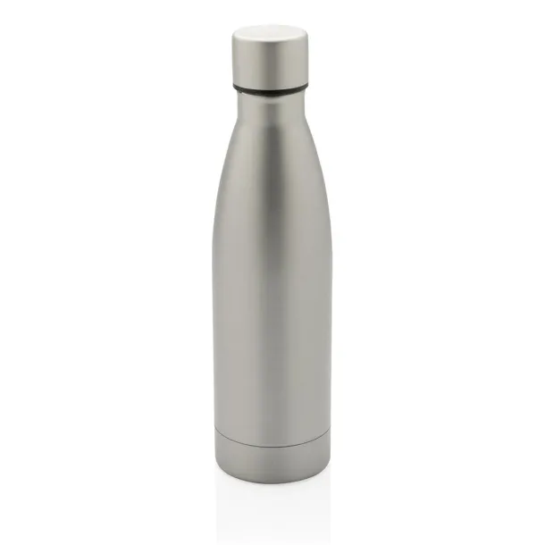  RCS Recycled stainless steel solid vacuum bottle - XD Collection Grey 