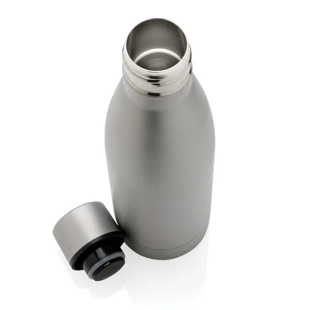  RCS Recycled stainless steel solid vacuum bottle - XD Collection Grey 