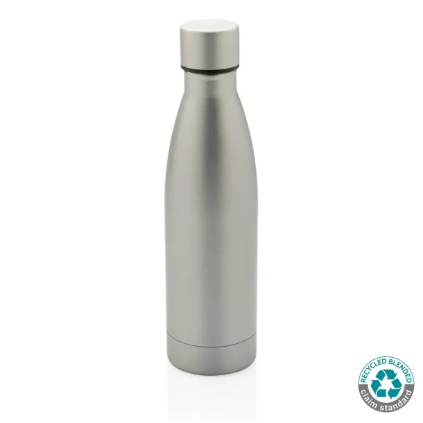  RCS Recycled stainless steel solid vacuum bottle - XD Collection Grey 