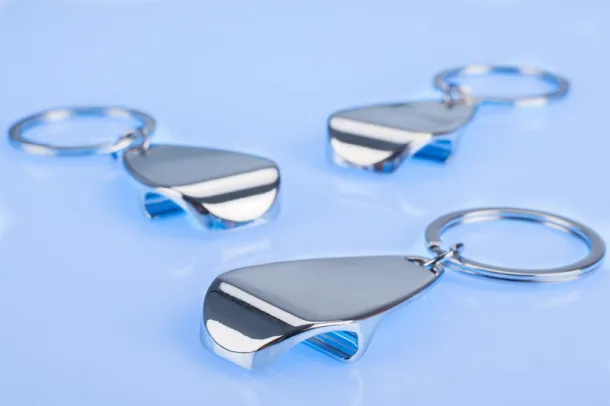 APER Keychain 2 in 1 srebrny