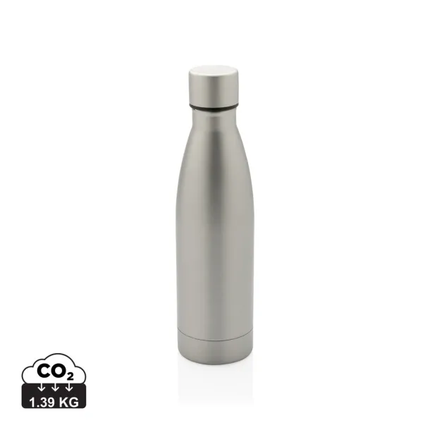  RCS Recycled stainless steel solid vacuum bottle - XD Collection Grey 