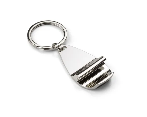 APER Keychain 2 in 1 srebrny