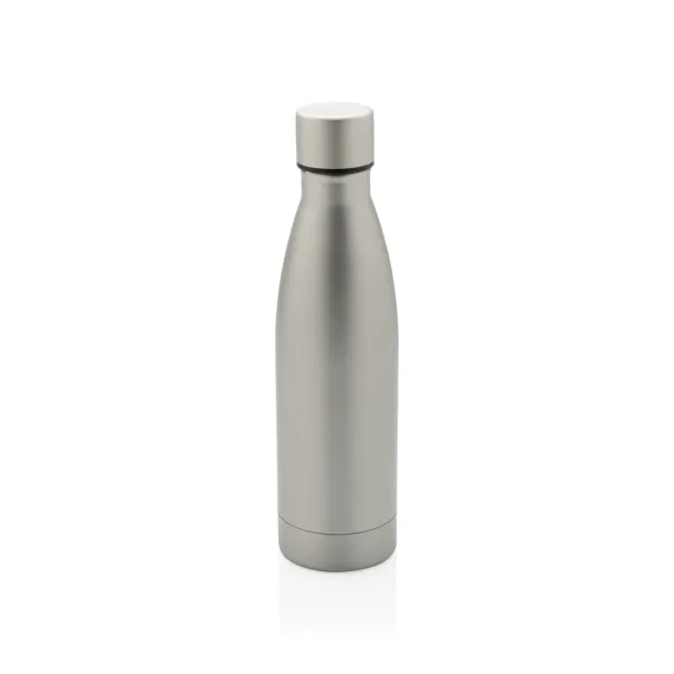  RCS Recycled stainless steel solid vacuum bottle - XD Collection Grey 