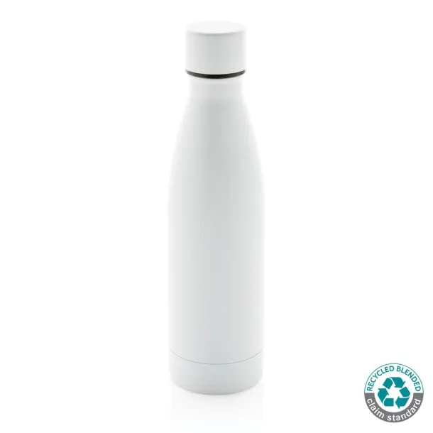  RCS Recycled stainless steel solid vacuum bottle - XD Collection White 