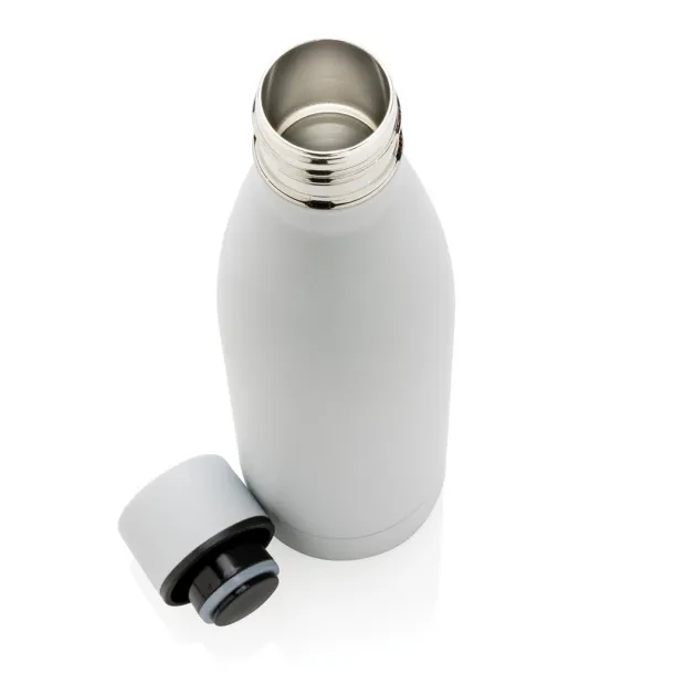  RCS Recycled stainless steel solid vacuum bottle - XD Collection White 