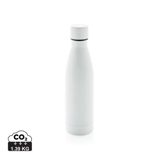  RCS Recycled stainless steel solid vacuum bottle - XD Collection White 