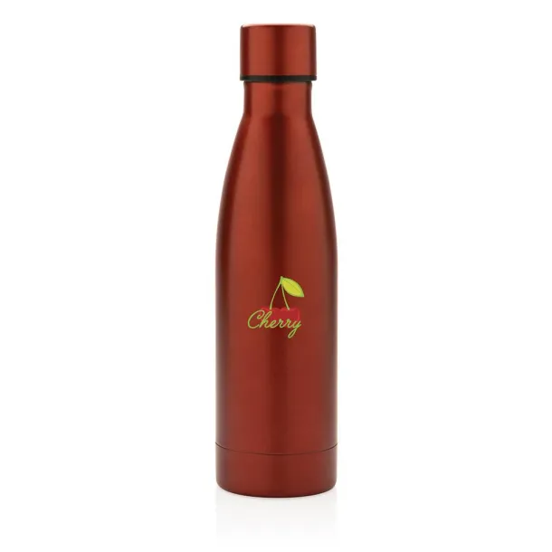  RCS Recycled stainless steel solid vacuum bottle - XD Collection Red 