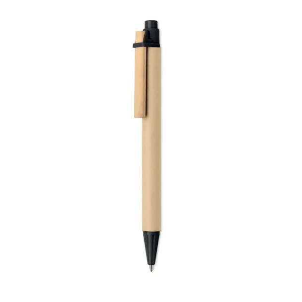 TICINO Paper PLA corn wood ball pen Black