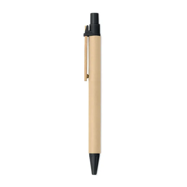 TICINO Paper PLA corn wood ball pen Black