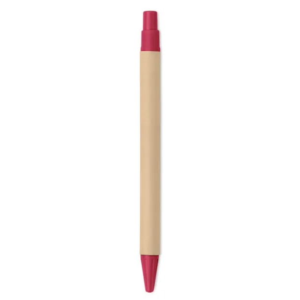 TICINO Paper PLA corn wood ball pen Red