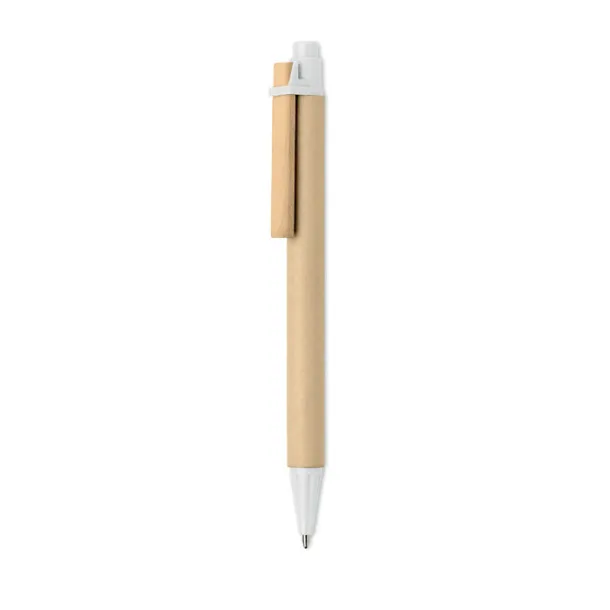 TICINO Paper PLA corn wood ball pen White
