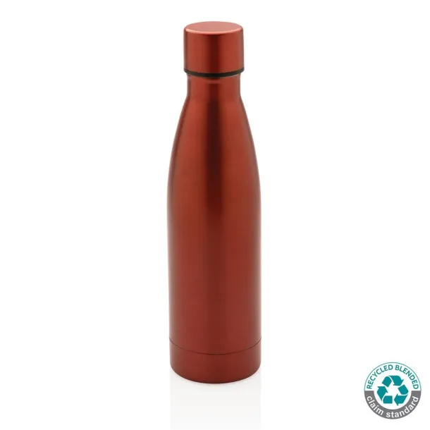  RCS Recycled stainless steel solid vacuum bottle - XD Collection Crvena 
