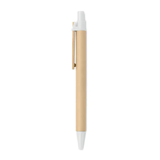 TICINO Paper PLA corn wood ball pen White
