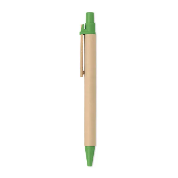 TICINO Paper PLA corn wood ball pen Lime
