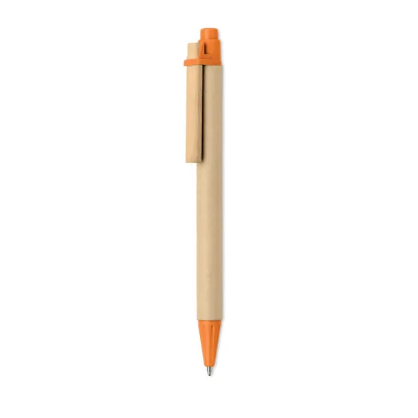 TICINO Paper PLA corn wood ball pen Orange