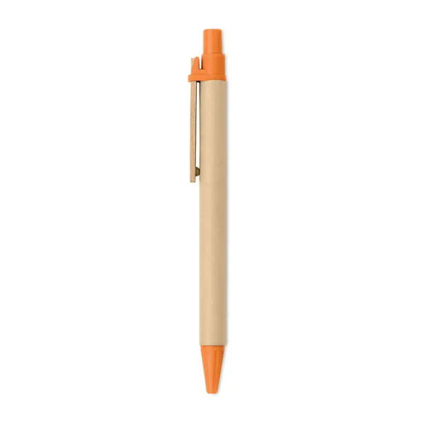 TICINO Paper PLA corn wood ball pen Orange