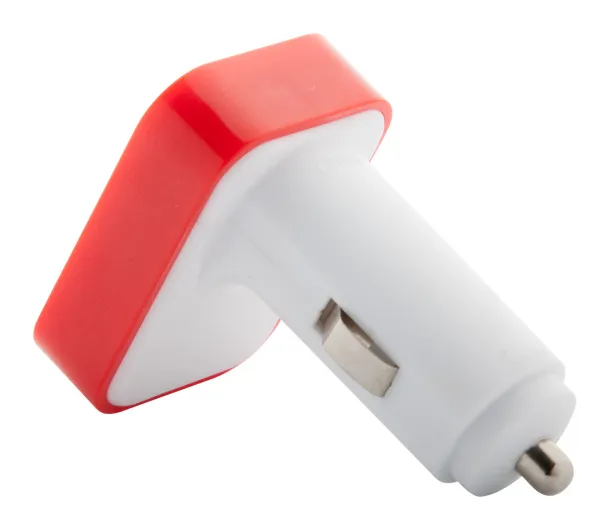 Waze USB car charger Red White