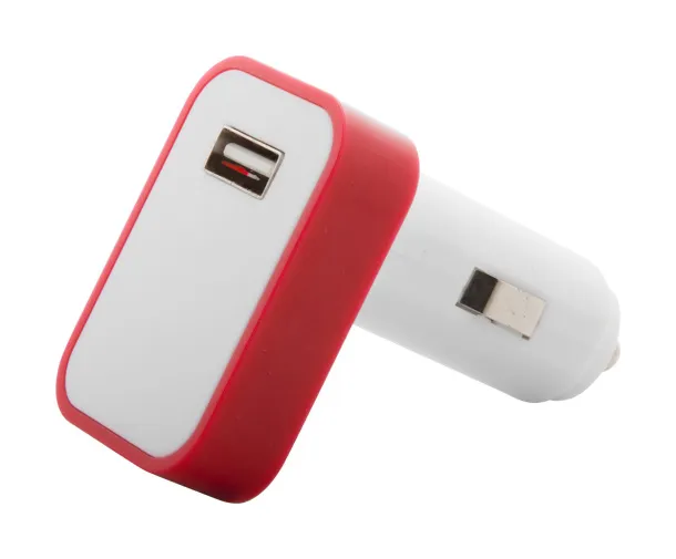 Waze USB car charger Red White