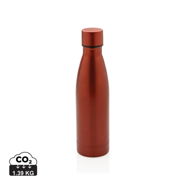  RCS Recycled stainless steel solid vacuum bottle - XD Collection Red 