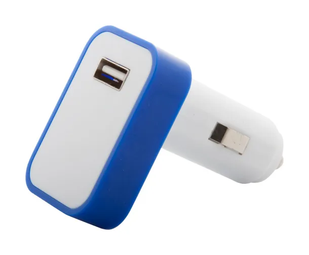 Waze USB car charger Blue White