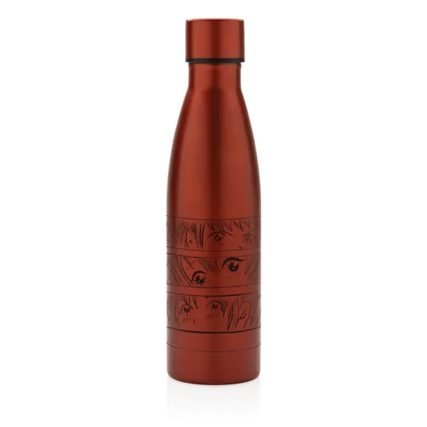  RCS Recycled stainless steel solid vacuum bottle - XD Collection Red 