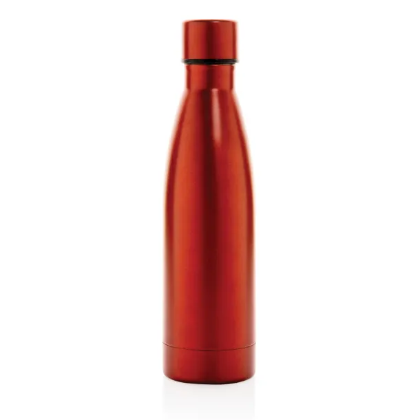  RCS Recycled stainless steel solid vacuum bottle - XD Collection Red 