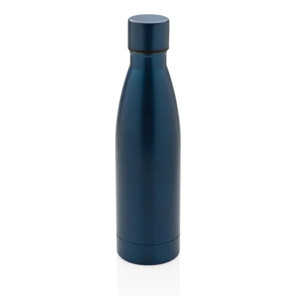  RCS Recycled stainless steel solid vacuum bottle - XD Collection blue 