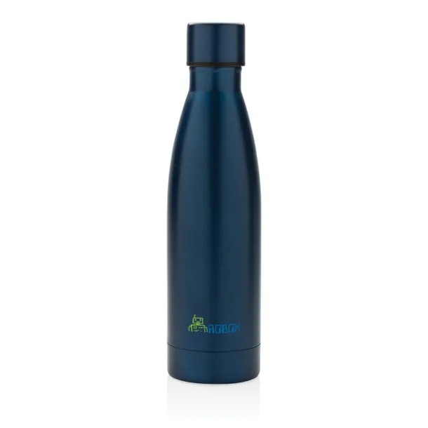  RCS Recycled stainless steel solid vacuum bottle - XD Collection blue 