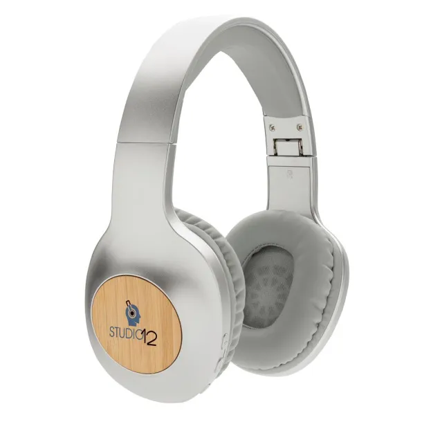  Dakota bamboo wireless headphone - XD Xclusive Grey 429