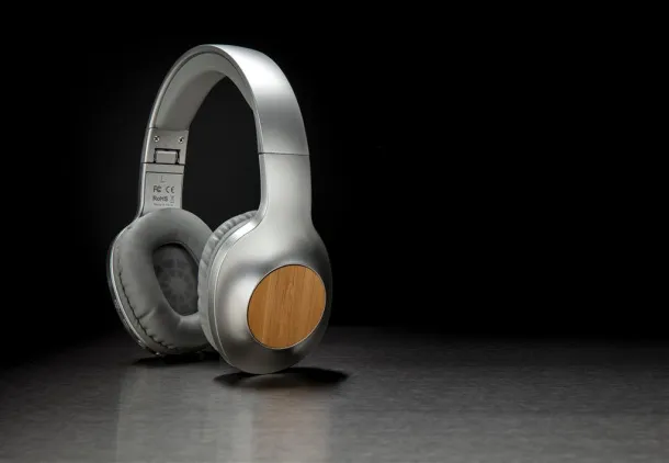  Dakota bamboo wireless headphone - XD Xclusive Grey 429