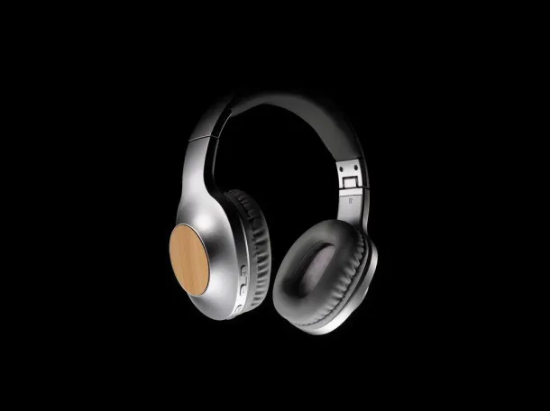  Dakota bamboo wireless headphone - XD Xclusive Grey 429