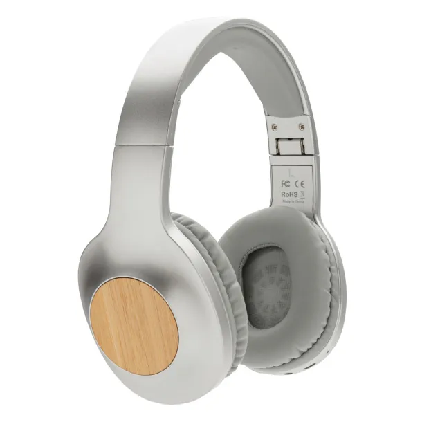  Dakota bamboo wireless headphone - XD Xclusive Grey 429