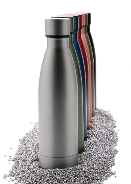  RCS Recycled stainless steel solid vacuum bottle - XD Collection navy