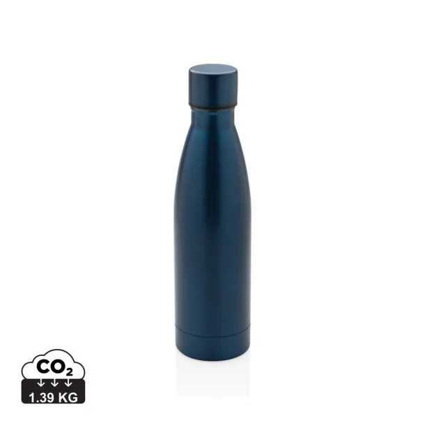  RCS Recycled stainless steel solid vacuum bottle - XD Collection blue 