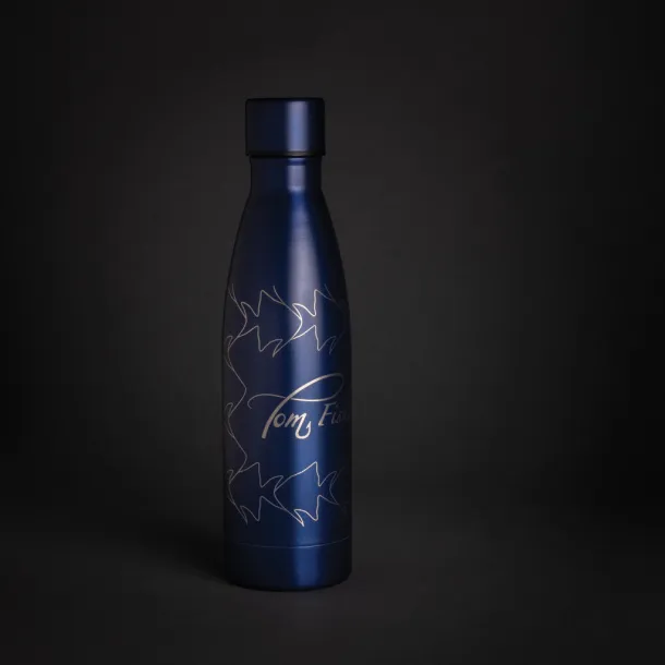  RCS Recycled stainless steel solid vacuum bottle - XD Collection navy