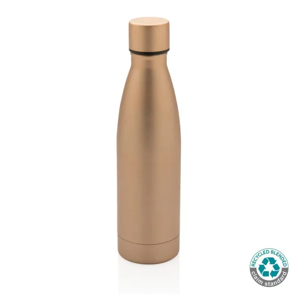  RCS Recycled stainless steel solid vacuum bottle - XD Collection brown 