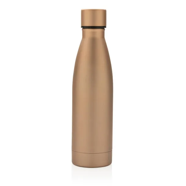  RCS Recycled stainless steel solid vacuum bottle - XD Collection brown 